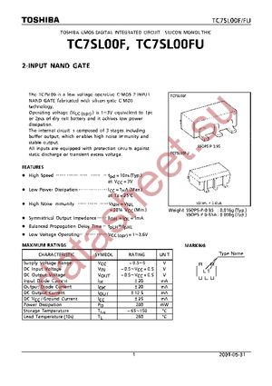 TC7SL00FU(TE85L,F) datasheet  