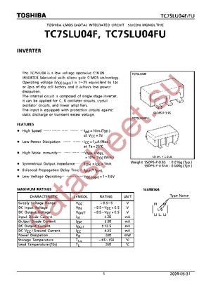 TC7SLU04FU(TE85L) datasheet  