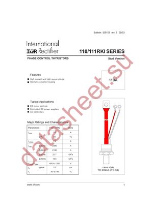 112RKI40 datasheet  