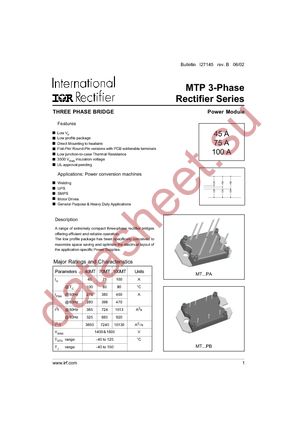 40MT160PA datasheet  