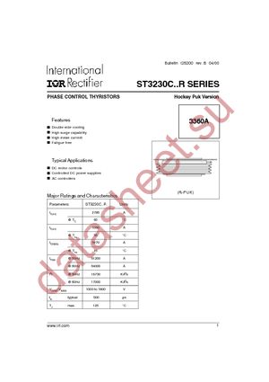 ST3230C10R0 datasheet  