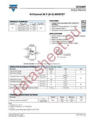 SI1046R-T1-GE3 datasheet  