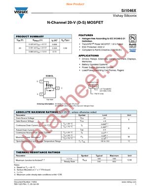 SI1046X-T1-GE3 datasheet  