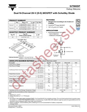 SI7980DP-T1-GE3 datasheet  