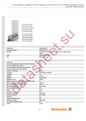 0526960027 datasheet  