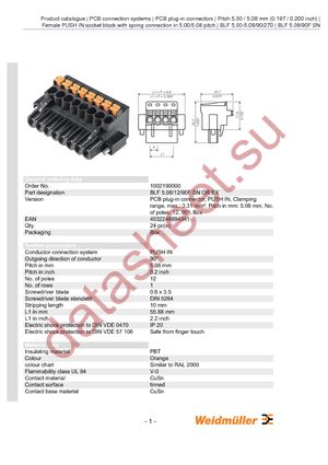 1002190000 datasheet  