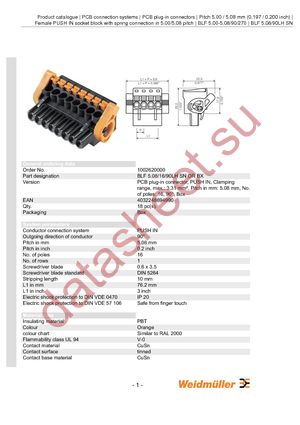 1002620000 datasheet  