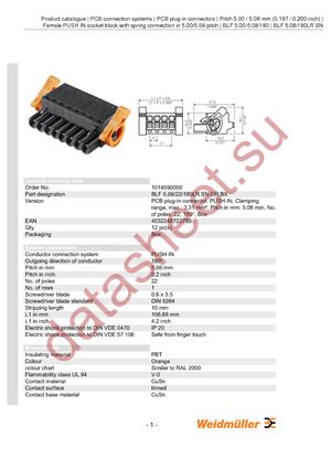 1014590000 datasheet  