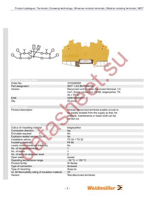 1015560000 datasheet  