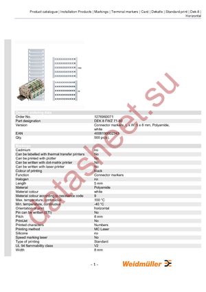 1276960071 datasheet  