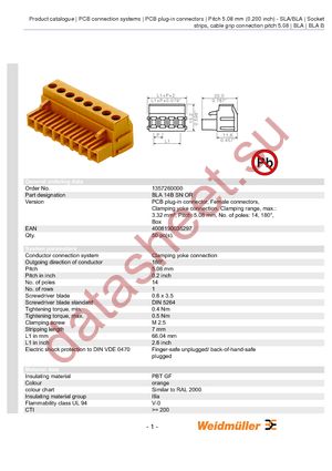 1357260000 datasheet  