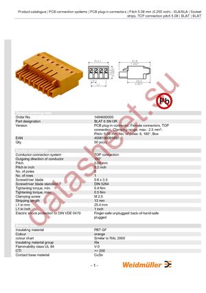 1484660000 datasheet  