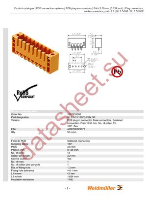 1607610000 datasheet  