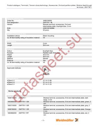 1608750000 datasheet  