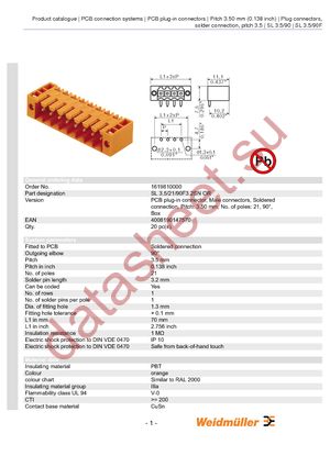 1619810000 datasheet  