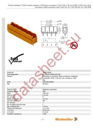 1625310000 datasheet  