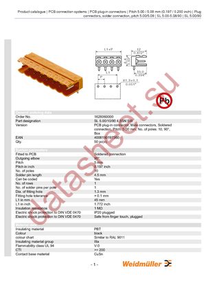 1626060000 datasheet  