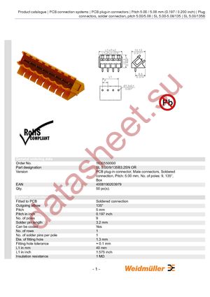 1630550000 datasheet  