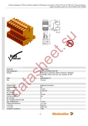 1633720000 datasheet  