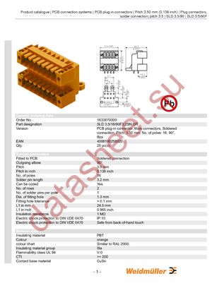 1633870000 datasheet  