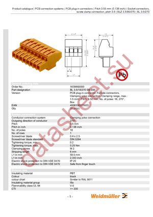 1639860000 datasheet  