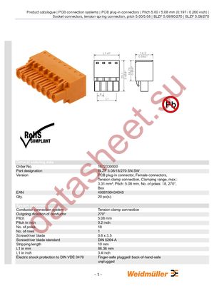 1672330000 datasheet  