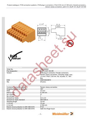 1690380000 datasheet  