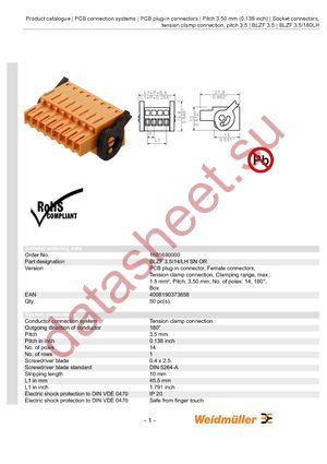 1691690000 datasheet  