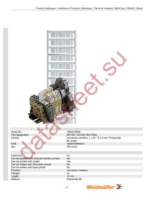 1692270000 datasheet  