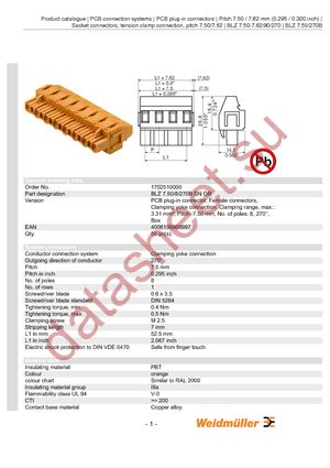 1702510000 datasheet  