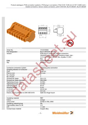 1741670000 datasheet  