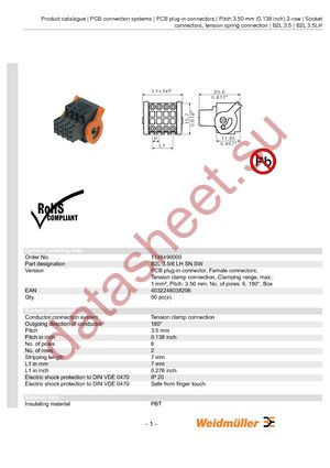 1748490000 datasheet  