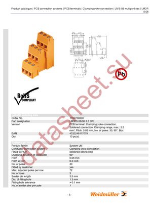 1769700000 datasheet  