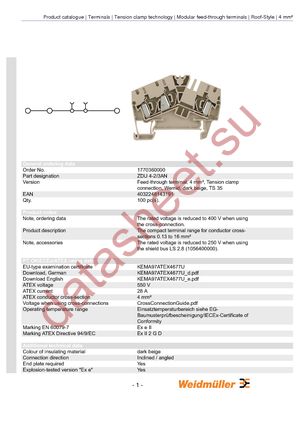 1770360000 datasheet  