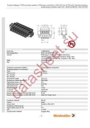 1798800000 datasheet  