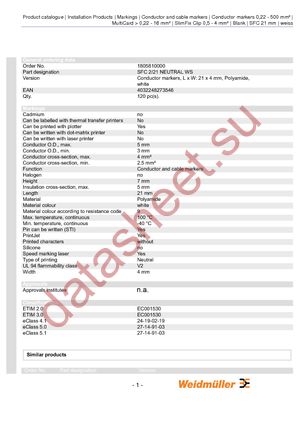 1805810000 datasheet  