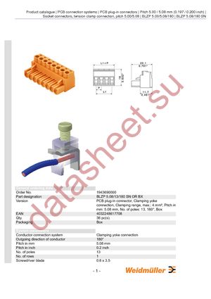 1943690000 datasheet  