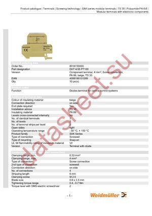 8014720000 datasheet  