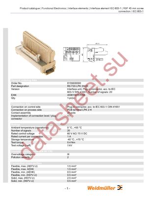 8155600000 datasheet  