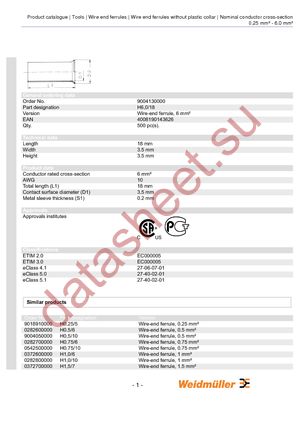 9004130000 datasheet  