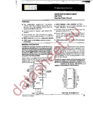 Z84C3006VEC00TR datasheet  